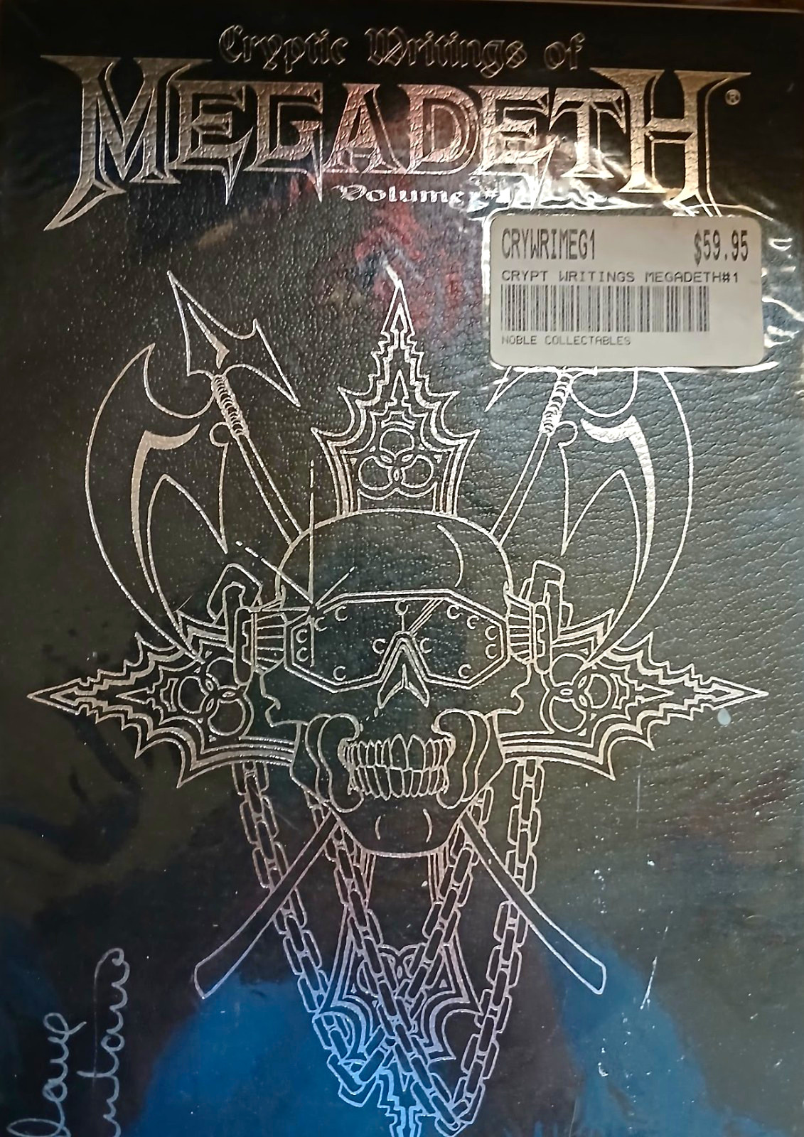 Megadeth Leather bound comic.. sealed...NEVER opened. Autographed