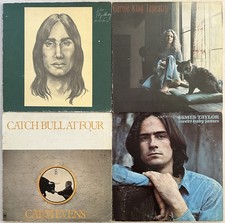 70's ROCK vinyl LP lot- Dan Fogelberg - Carole King - Cat Stevens - James Taylor picture
