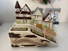 Vintage San Francisco Streets Music Box Trolley Car Ceramic Westland Co 1980 EUC picture