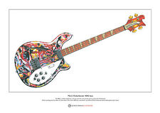 Mani's Rickenbacker 4005 Bass Limited Edition Fine Art Print A3 size picture