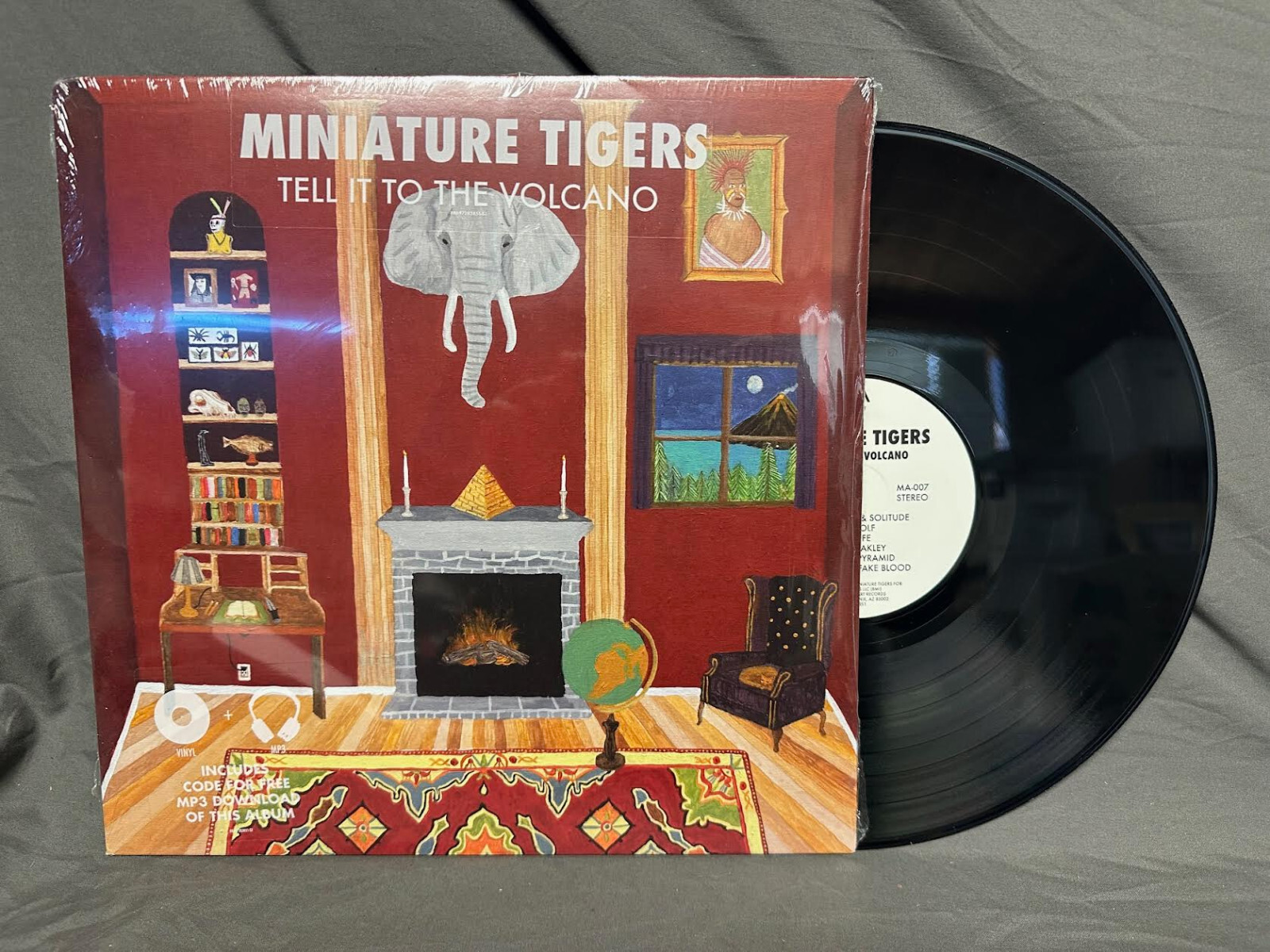 Miniature Tigers tell it to the volcano LP /Shrink Indie Rock Modern Art Records