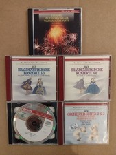 BACH HANDEL MAAZEL BRANDENBURG..MASS..FIREWORKS..WATER..6 CD LOT..FREE SHIP picture