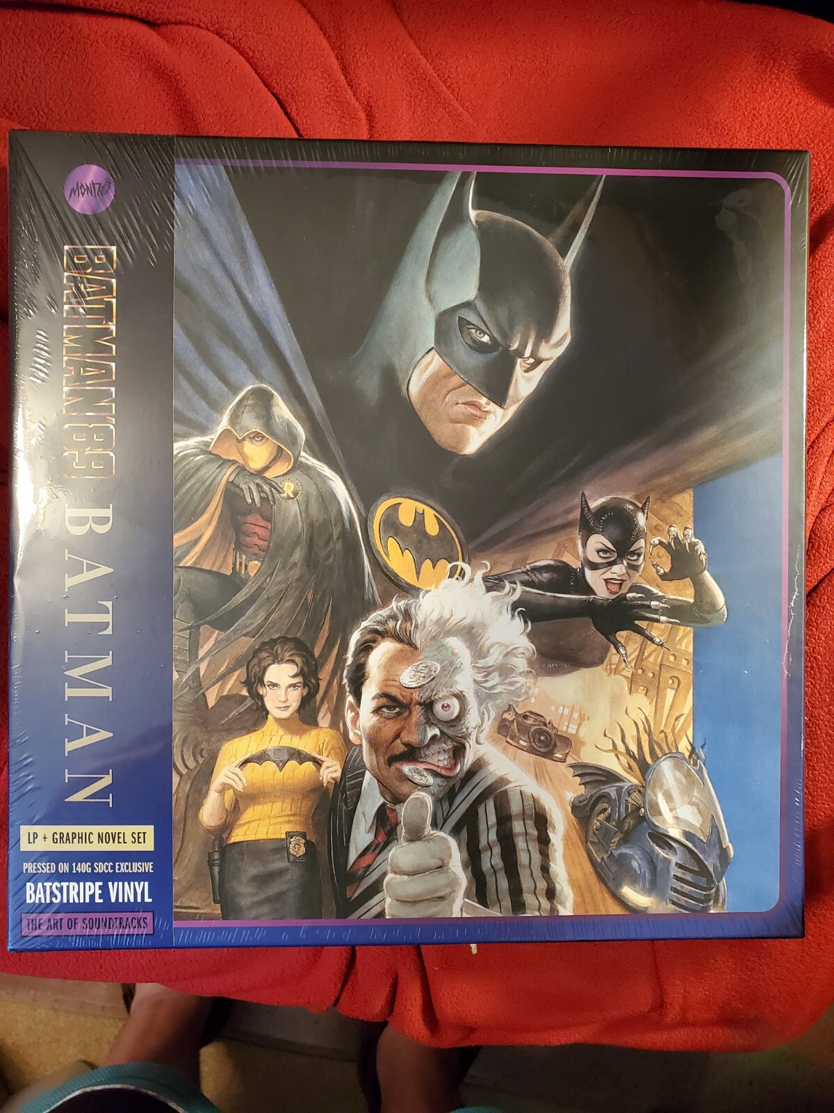 SDCC 2024 Batman The Original Motion Picture Mondo 2XLP & Graphic Novel Box Set