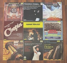 TELARC GERMANY AUDIOPHILE 9 LP LOT / OZAWA, FENNELL, MAAZEL, SHAW, SLATKIN NM/EX picture
