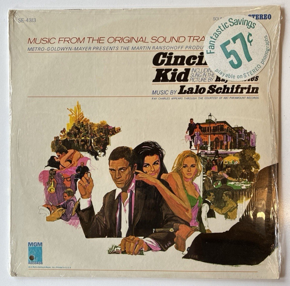 The Cincinnati Kid Soundtrack LP Sealed 1965 MGM E-4313 Mono Ray Charles