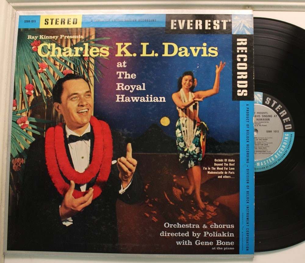Charles K. L. Davis Lp At The Royal Hawaiian On Everest - Vg++ To Nm / Vg++ To N