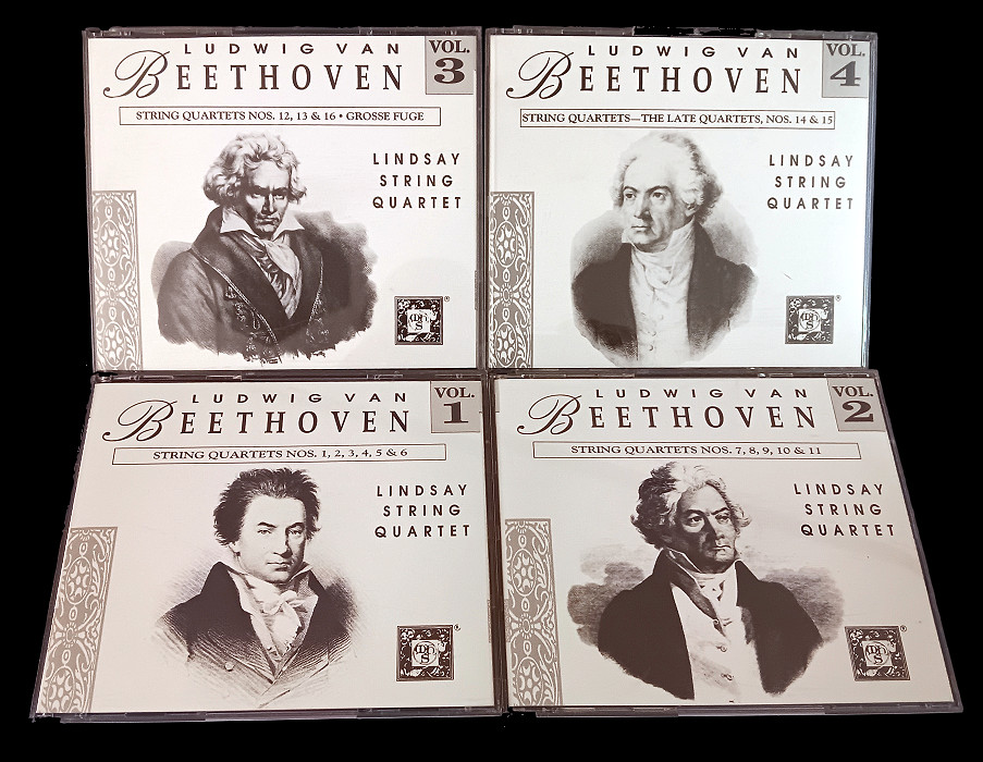 10-CD SET: Complete Beethoven String Quartets, played by Lindsay String Quartet