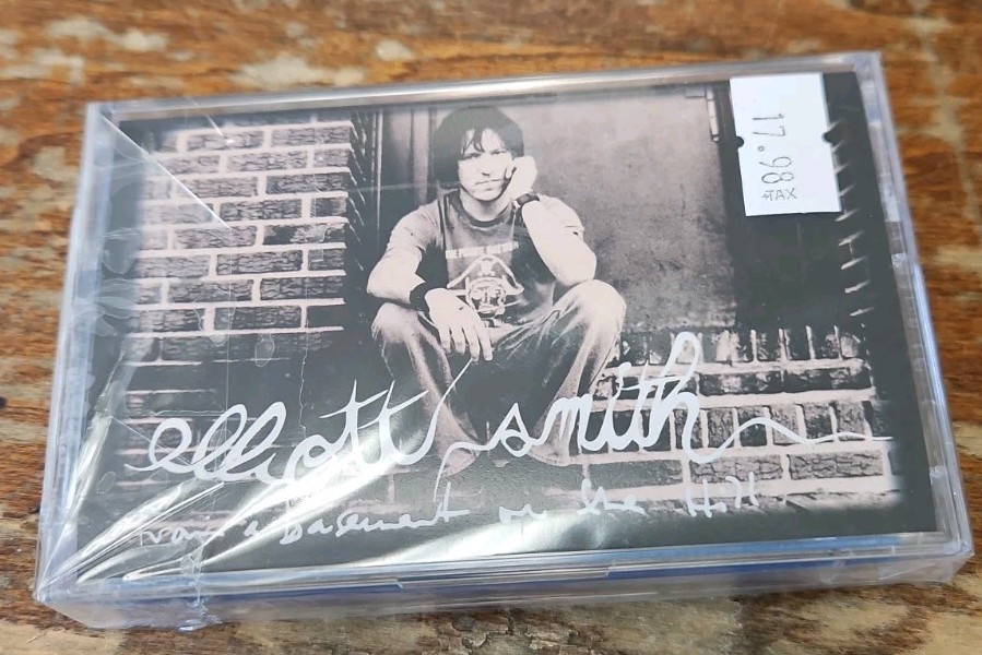 ELLIOTT SMITH - FROM A BASEMENT ON THE HILL CASSETTE TAPE LIMITED EDITION BLUE