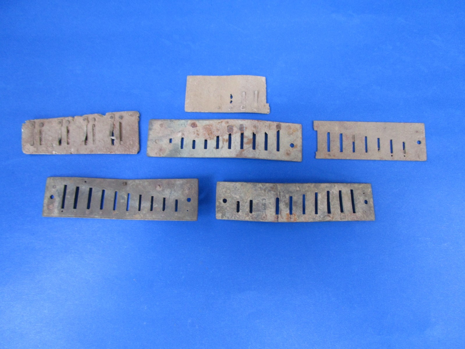 Civil War Relic Harmonica Boards, dug, Richmond, VA