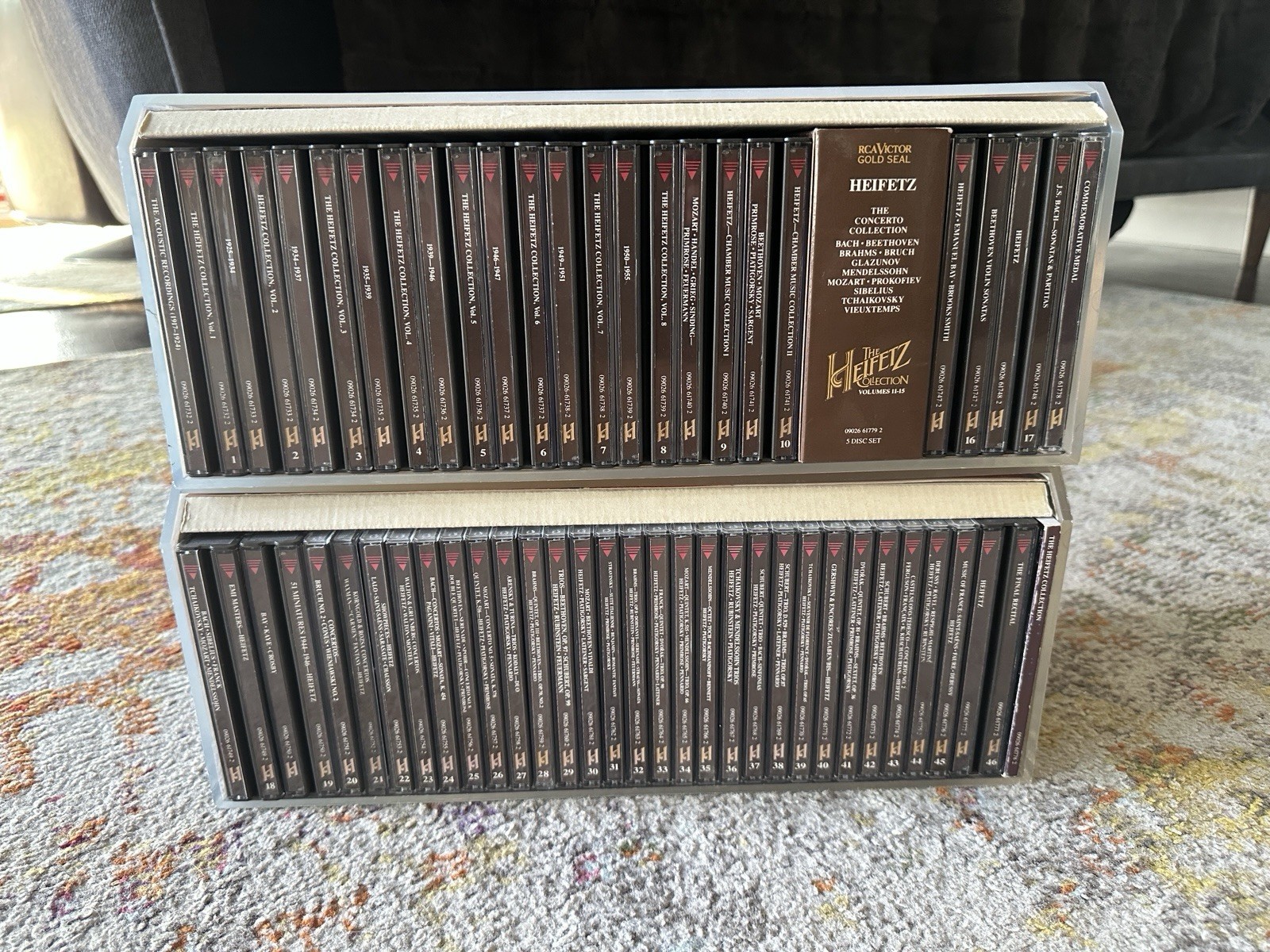 The Heifetz Collection RCA Original 1994 COMPLETE Violin CD Box set Acrylic case