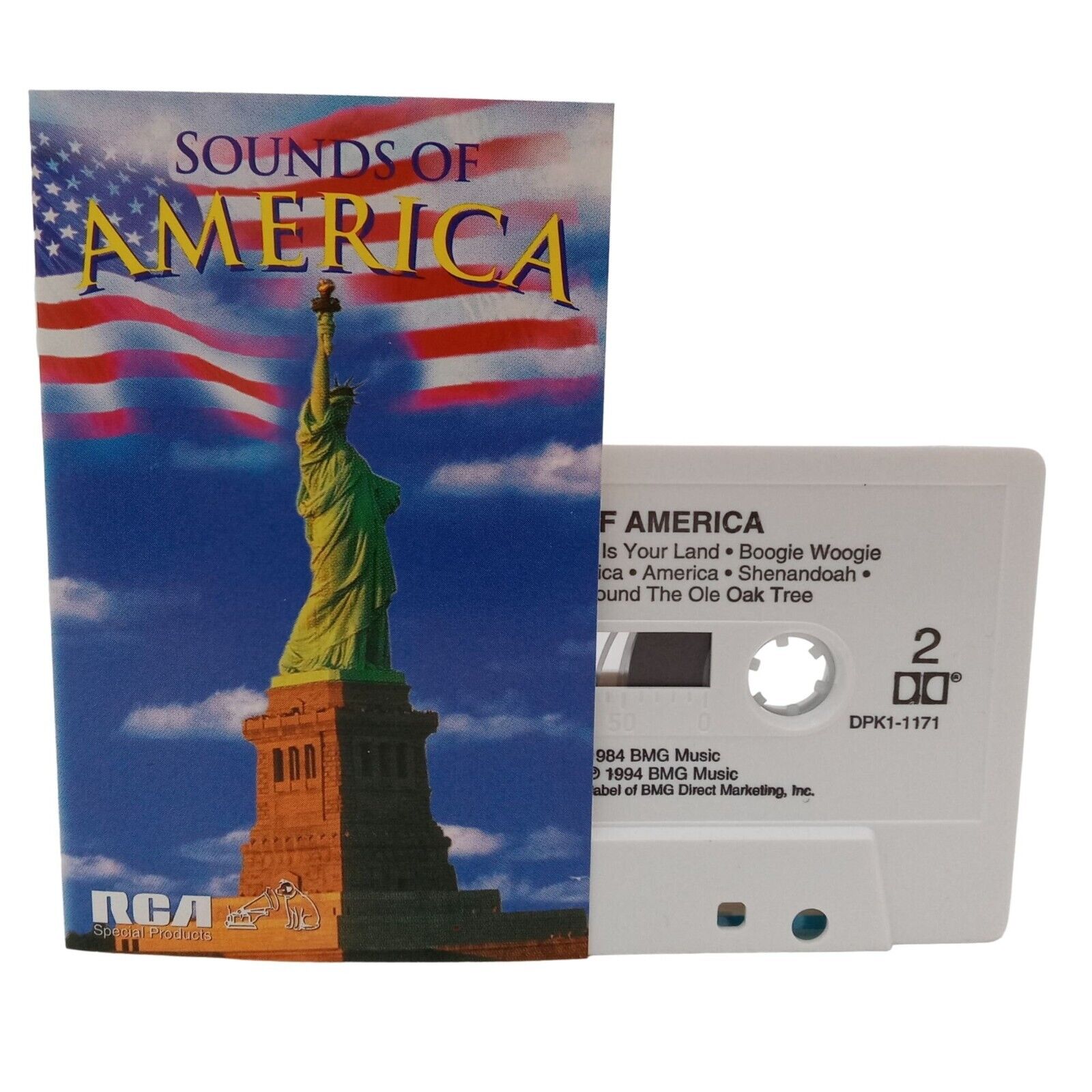 Sounds Of America Cassette Tape Vintage Patriotic American Music Statue Of Liber