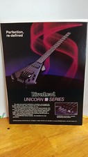 RIVERHEAD GUITARS HEADLESS BASS GUITAR 1983 PRINT AD 11 X 8.5,. picture