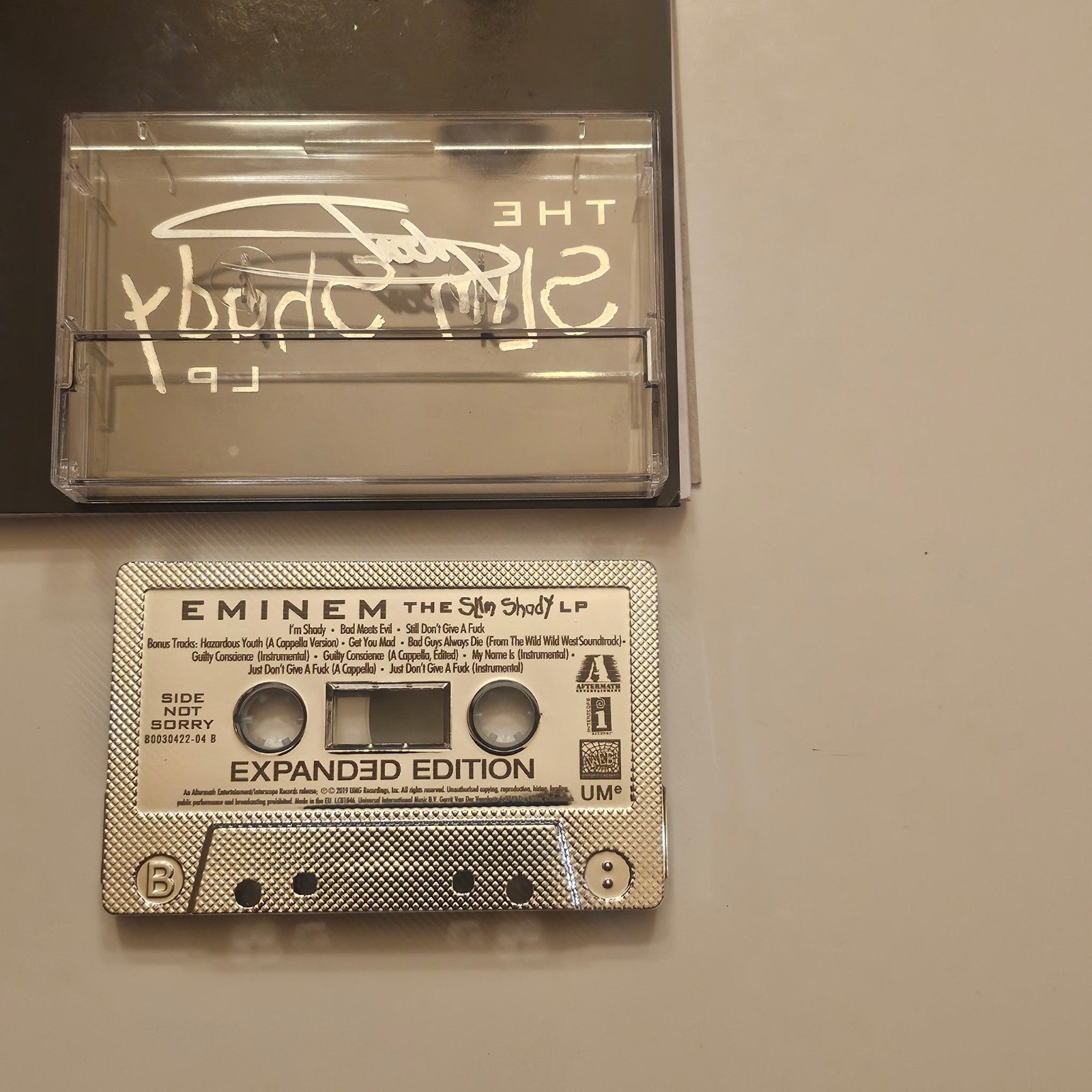 Eminem The Slim Shady LP Expanded Edition Silver Cassette Aftermath B0030422-04