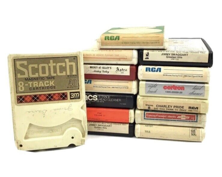 Vintage Golden Hits, Did You Think To Pray, Gilley's + More 8-Track Music Tapes