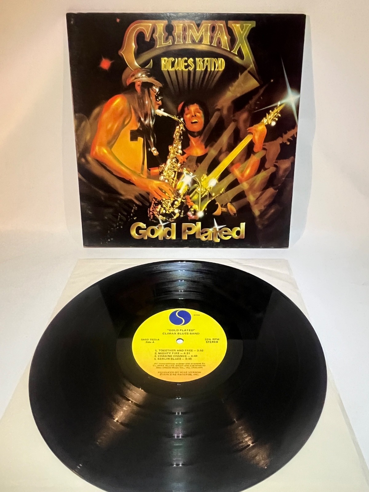 CLIMAX BLUES BAND ( GOLD PLATED ) ORIG 1976 gatefold VINYL sterlilng press LP NM