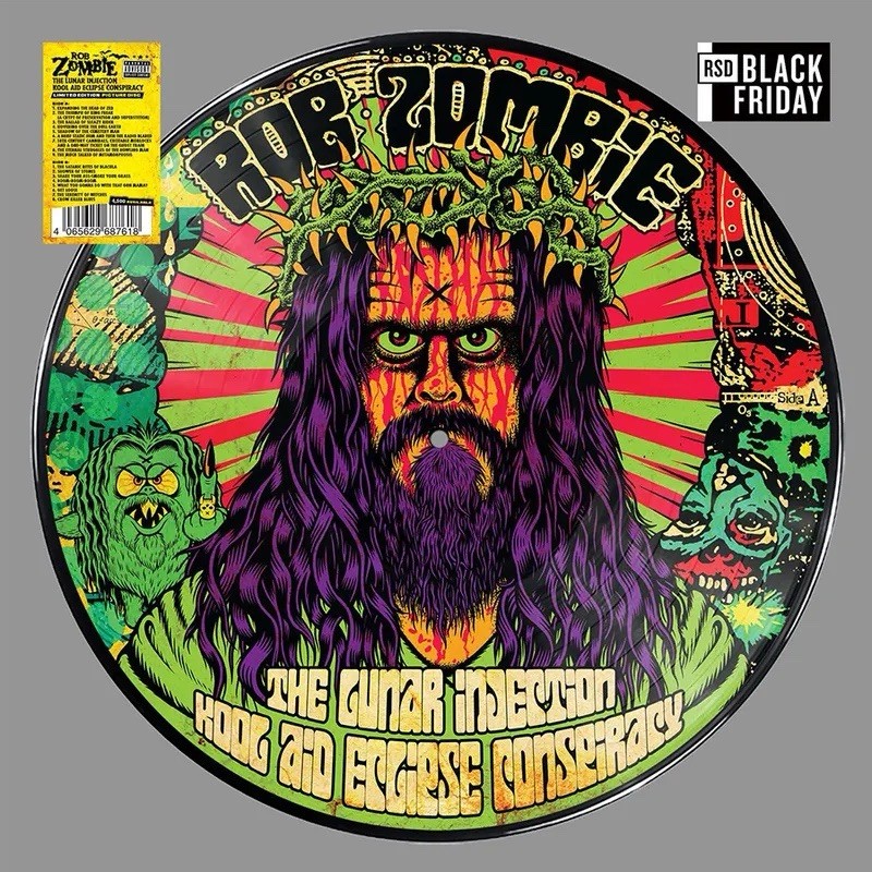 Rob Zombie The Lunar Injection Kool Aid WHITE ZOMBIE Picture Disc RSD BRAND NEW