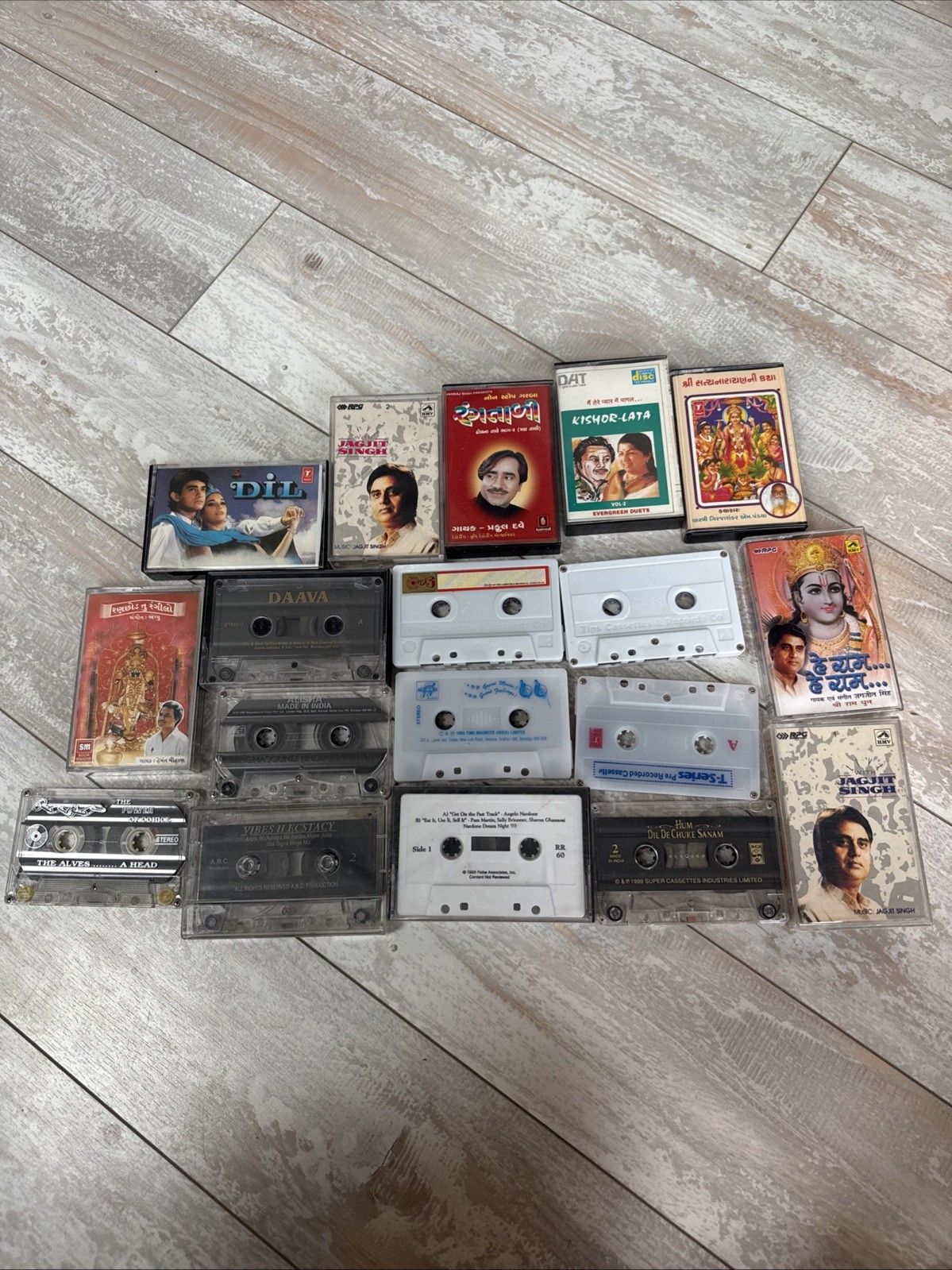 Assorted Lot Of Vintage Bollywood Cassette Tapes 18 Total