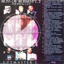 DJ CUTMASTER C -BOSS OF BOSSES PT.3 THE FINAL CUT -  NYC PROMO MIXTAPE MIX CD picture