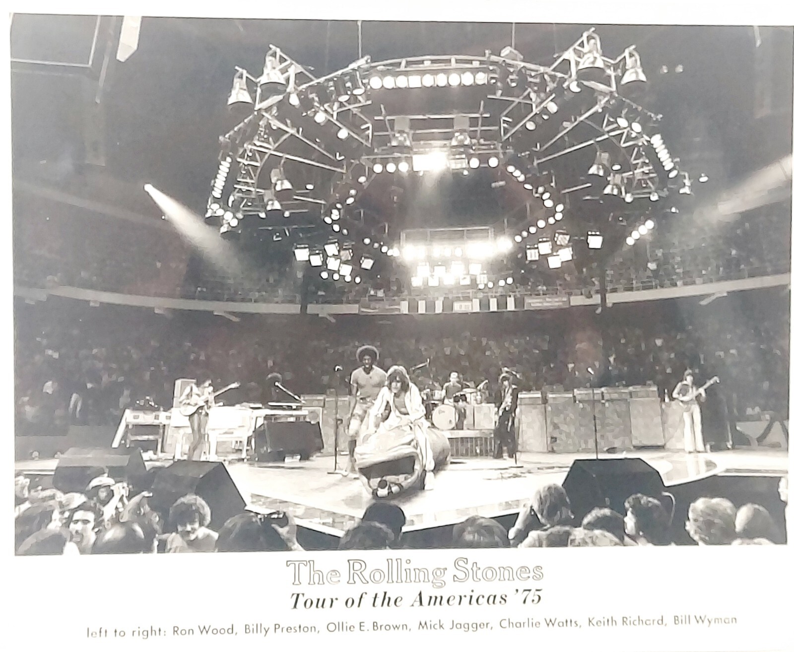 RARE The Rolling Stones Tour of the America's 1975 8x10 Original Publicity Photo