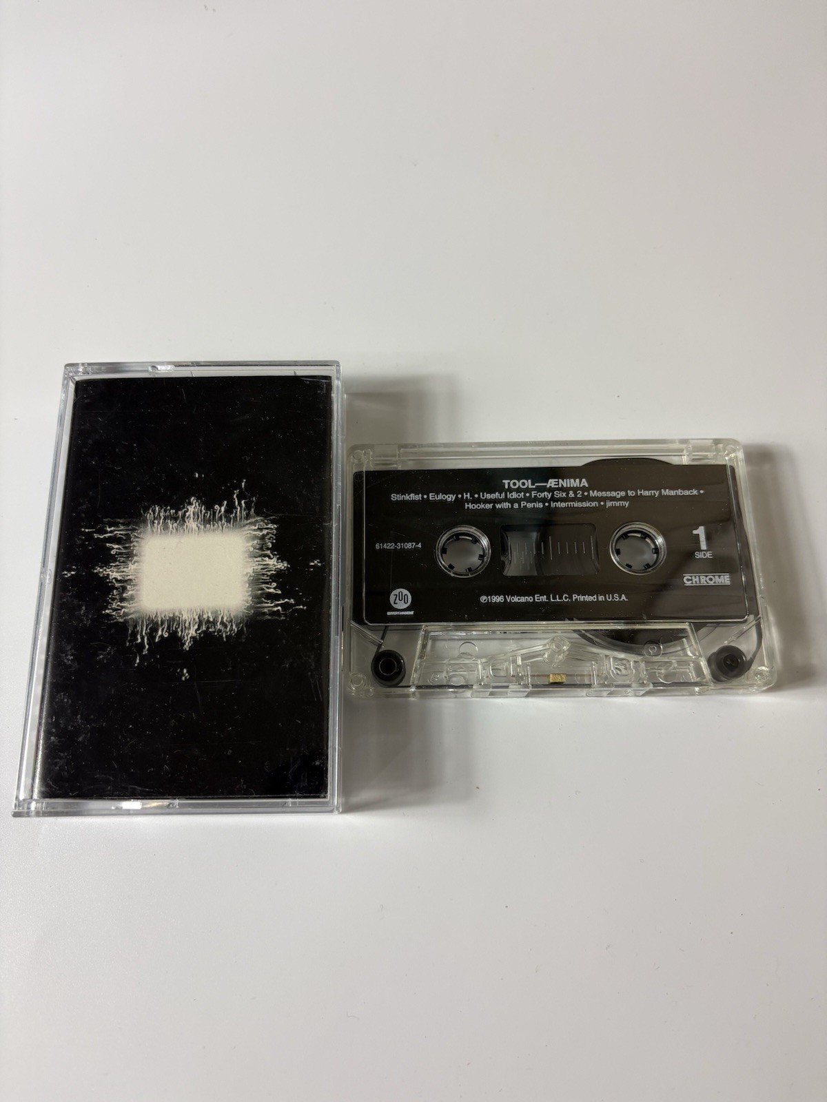 TOOL - Aenima Ænima 1996 Music Cassette Tape RARE - Excellent - volcano