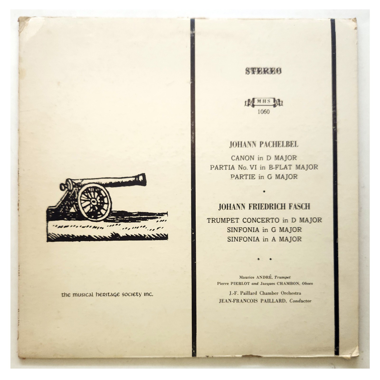 Pachelbel - Canon in D Major/Fasch - Trumpet Concerto, 2 Sinfonias - MHS  S116