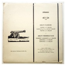 Pachelbel - Canon in D Major/Fasch - Trumpet Concerto, 2 Sinfonias - MHS  S116 picture