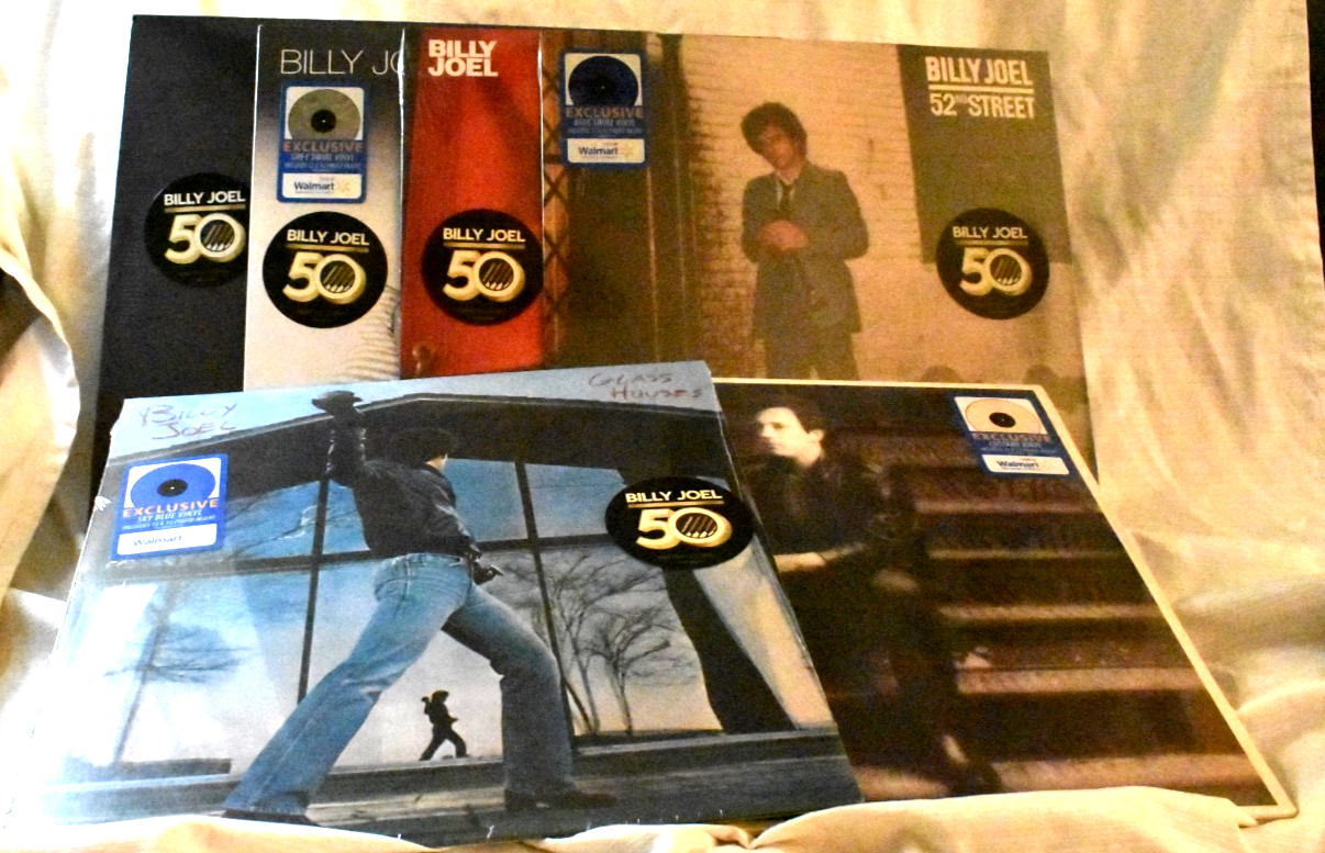 BILLY JOEL - 6 WALMART EXCLUSIVE COLORED VINYL - BRAND NEW SEALED
