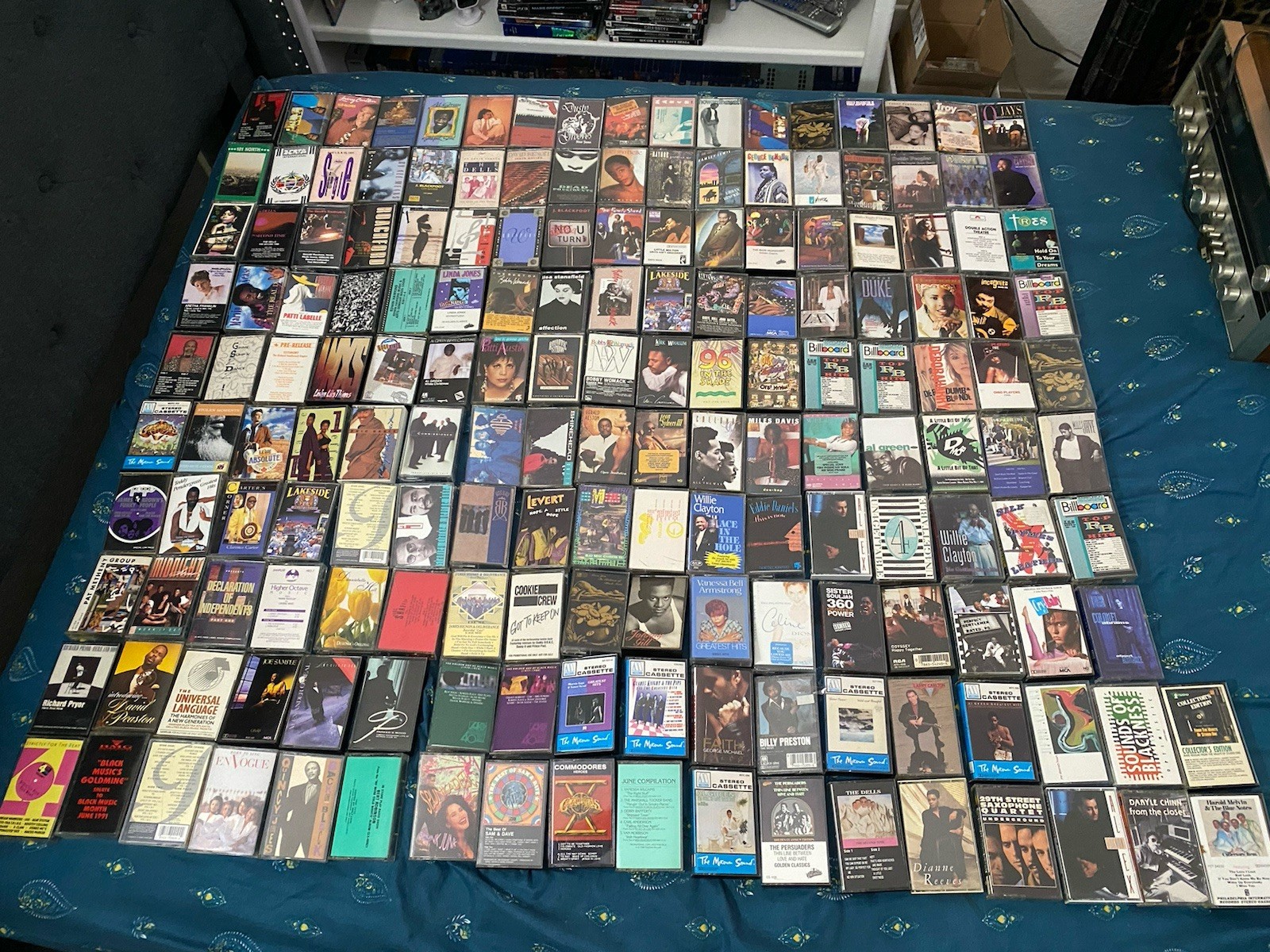 HUGE VINTAGE CASSETTE TAPE LOT OF 172 Hip-hop Soul Blues, Various Genres