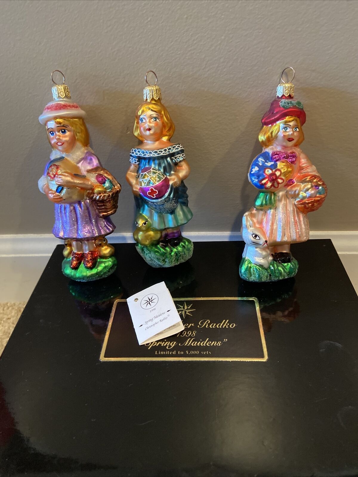 Christipher Radko Ornament ”Spring Maidens” Excellent condition with tag and box