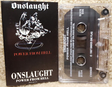Vintage 1987 Cassette Tape Onslaught Power From Hell Combat Records picture