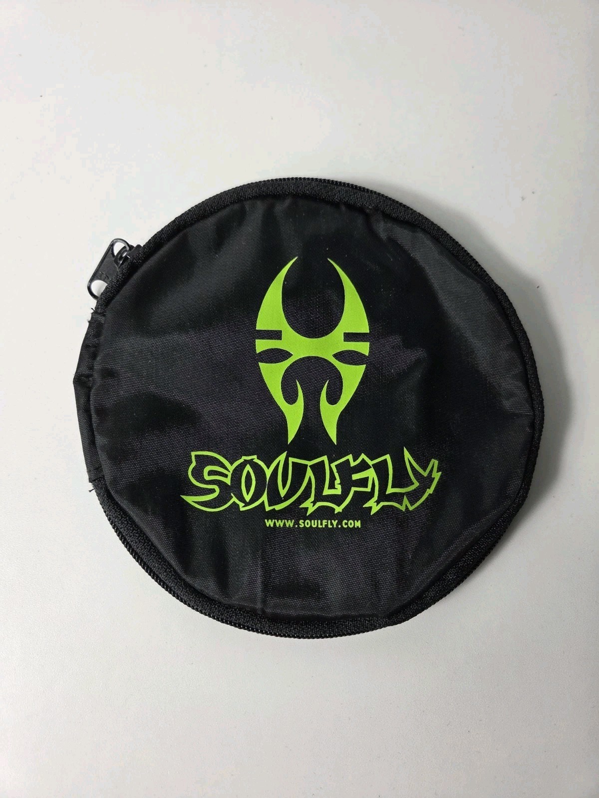 vintage Soulfly Cd Disc Case pouch Storage Holder For 6 Discs Metal Hammer 