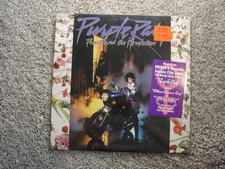 PRINCE - Purple Rain - ORIGINAL 1984 SEALED LP with HYPE STICKER & POSTER picture
