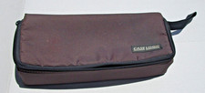 Vintage Case Logic 15 Cassette Tape Case Storage Bag Holder Organizer Brown vtg picture