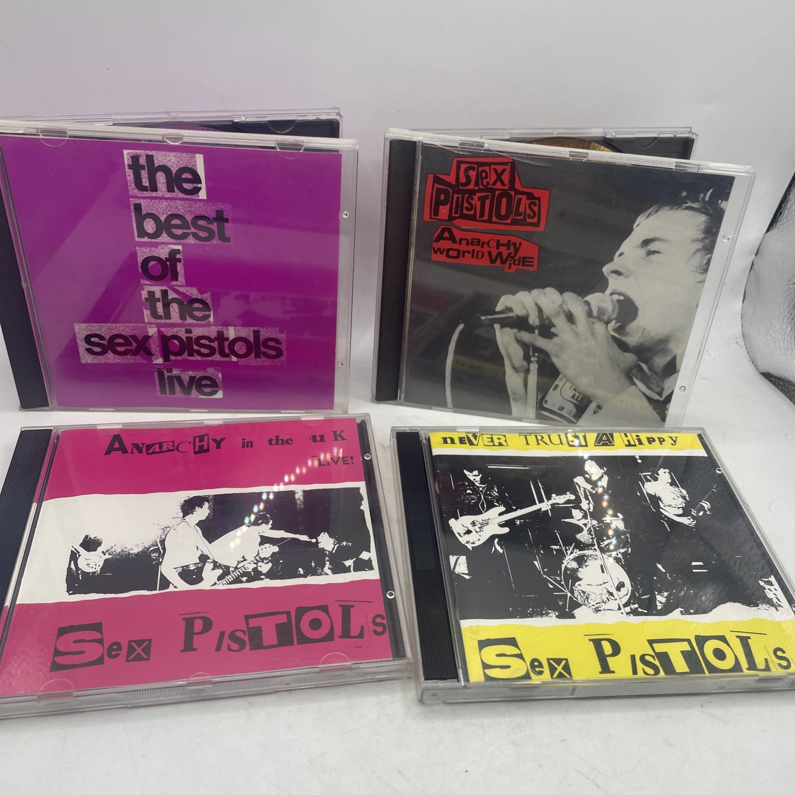 Sex Pistols Cds x 4 Titles as listed in description Free Post Aus Seller