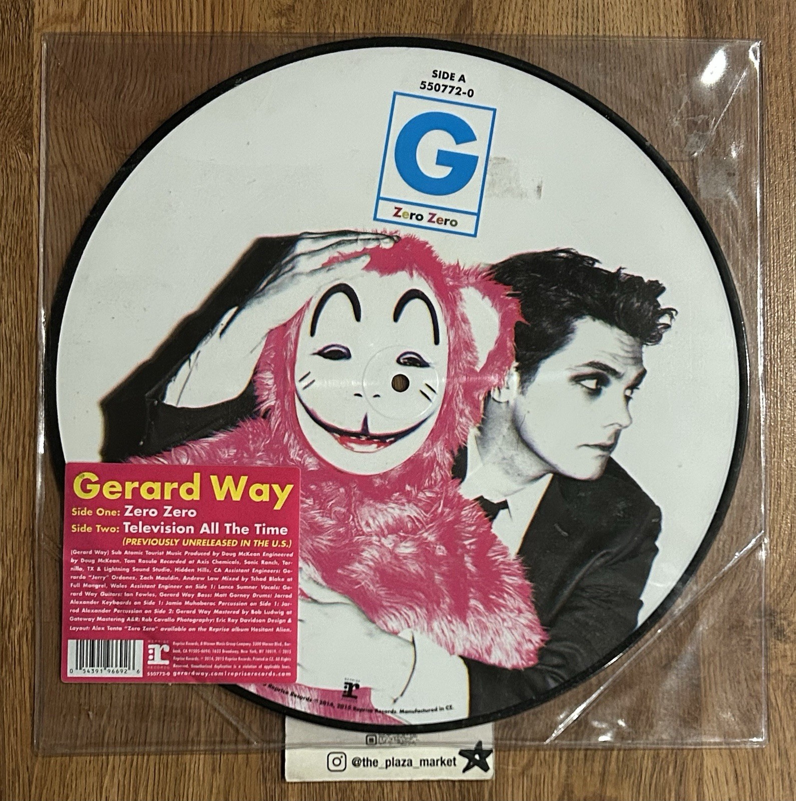 Gerard Way Zero Television All The Time vinyl record Rare my chemical romance