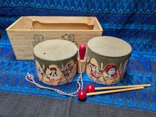 1955 Walt Disney's Davy Crockett 2-Tone Marching Tom Tom Drum picture