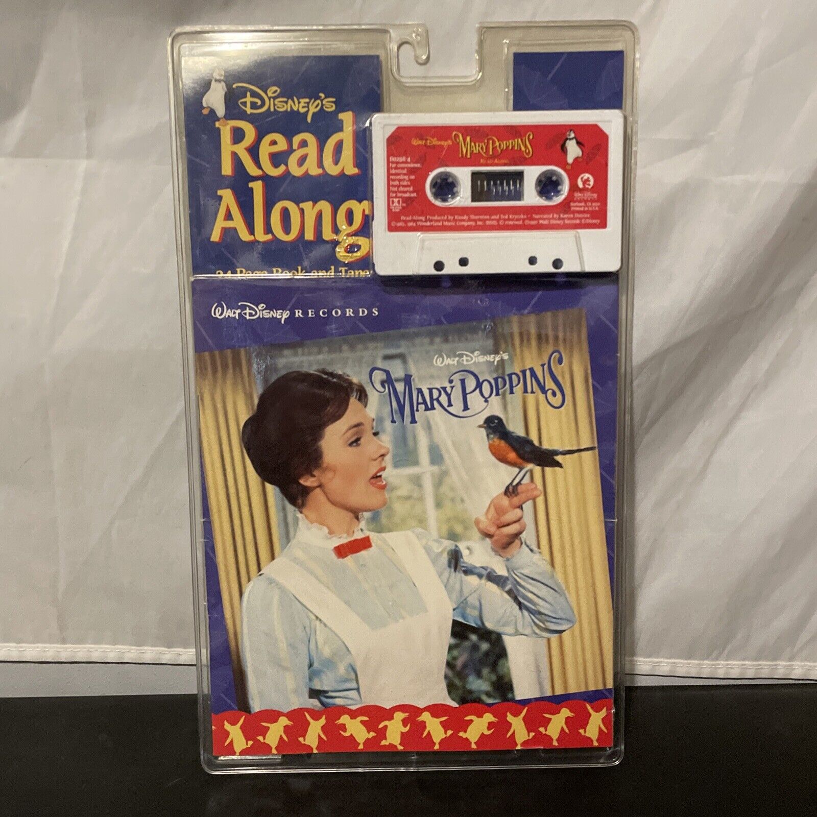 Disney's “Mary Poppins” Read Along Book and Cassette Tape Vintage Disney NIB