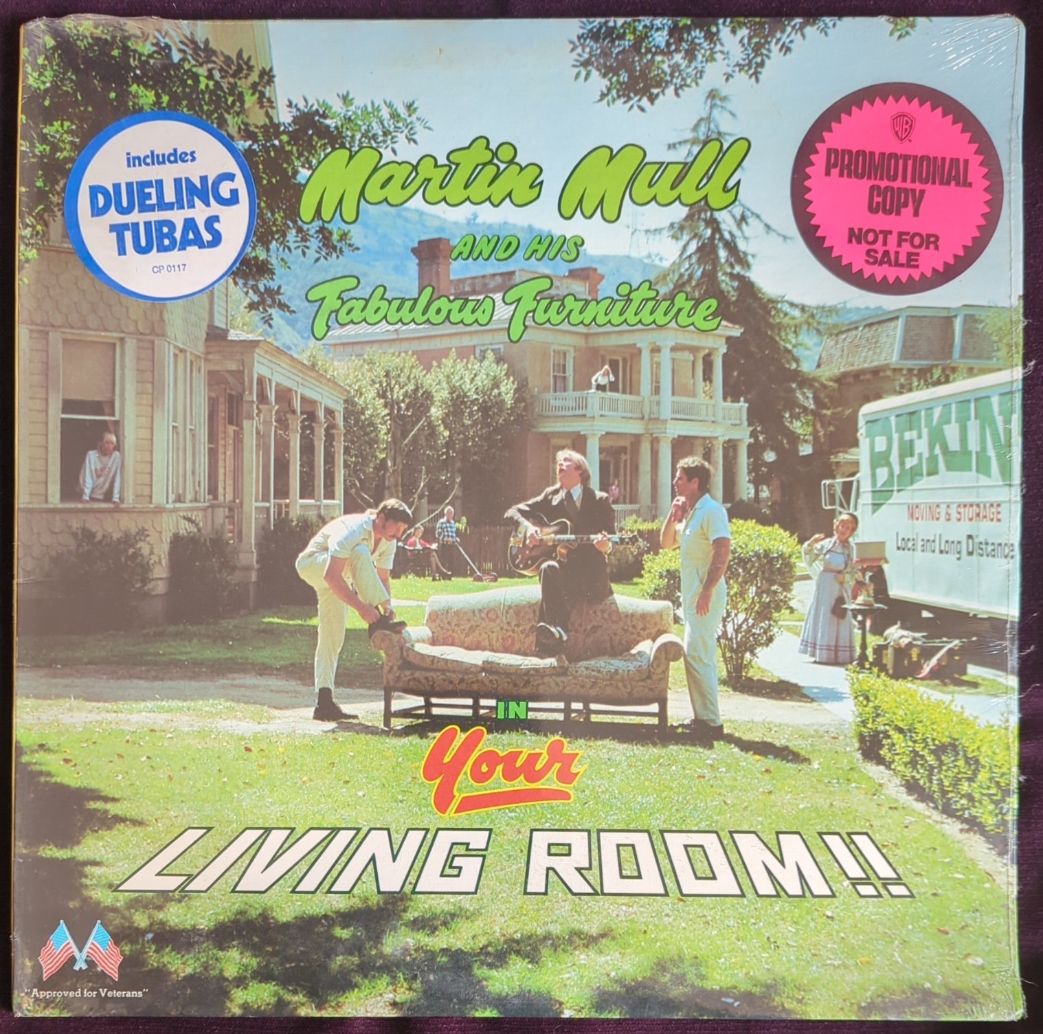 MARTIN MULL Sealed Vinyl LP Promo 1973 Hype Sticker Radio Timing Strip CP 0117