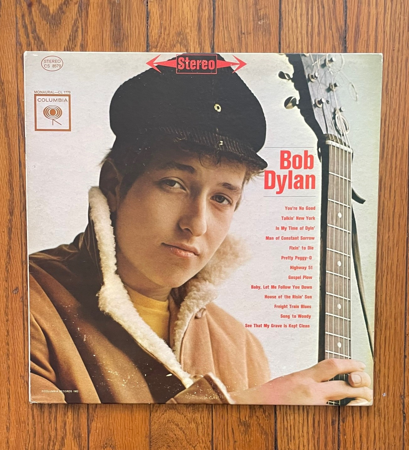 BOB DYLAN DEBUT ALBUM - RARE ORIGINAL 1962 COLUMBIA 6 EYE STEREO LP - 1B/1A 