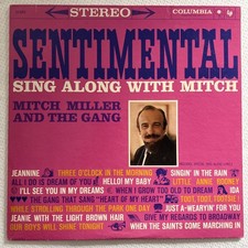 Mitch Miller Sentimental Sing Along 1960 Columbia CS 8251 VG+/VG+ BookletMitch M picture