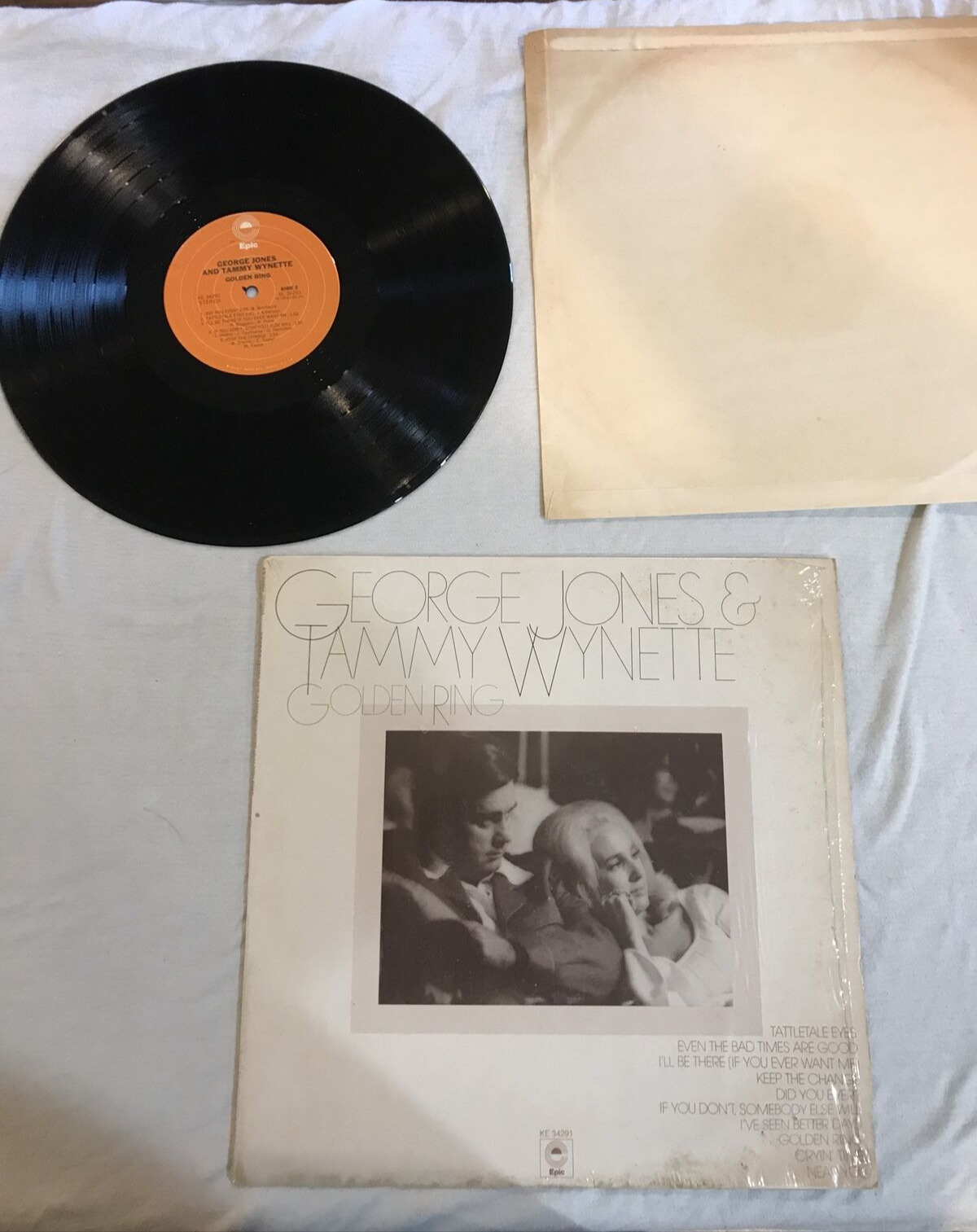 Vintage 1976 George Jones & Tammy Wynette – Golden Ring 34291 LP33 FREE S/H