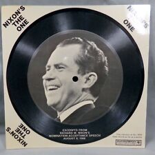 Cardboard Record Richard M. Nixon Nixon's The One 7