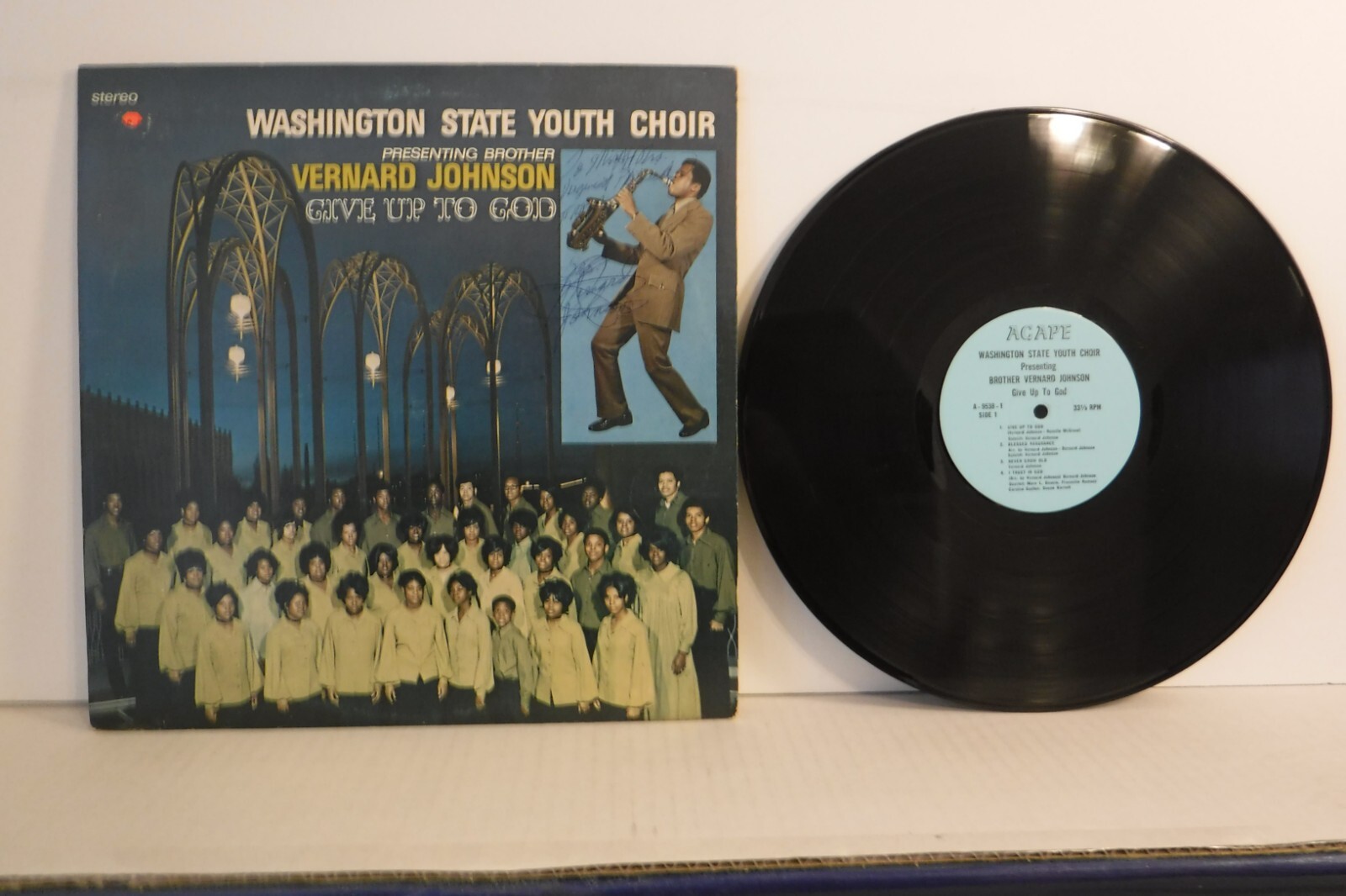 Vernard Johnson, Washing State Youth Choir, Give up to God, Agape, Autographed