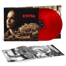 Madonna Evita The Complete Motion Picture Soundtrack Red Color Vinyl 3LP + Book picture