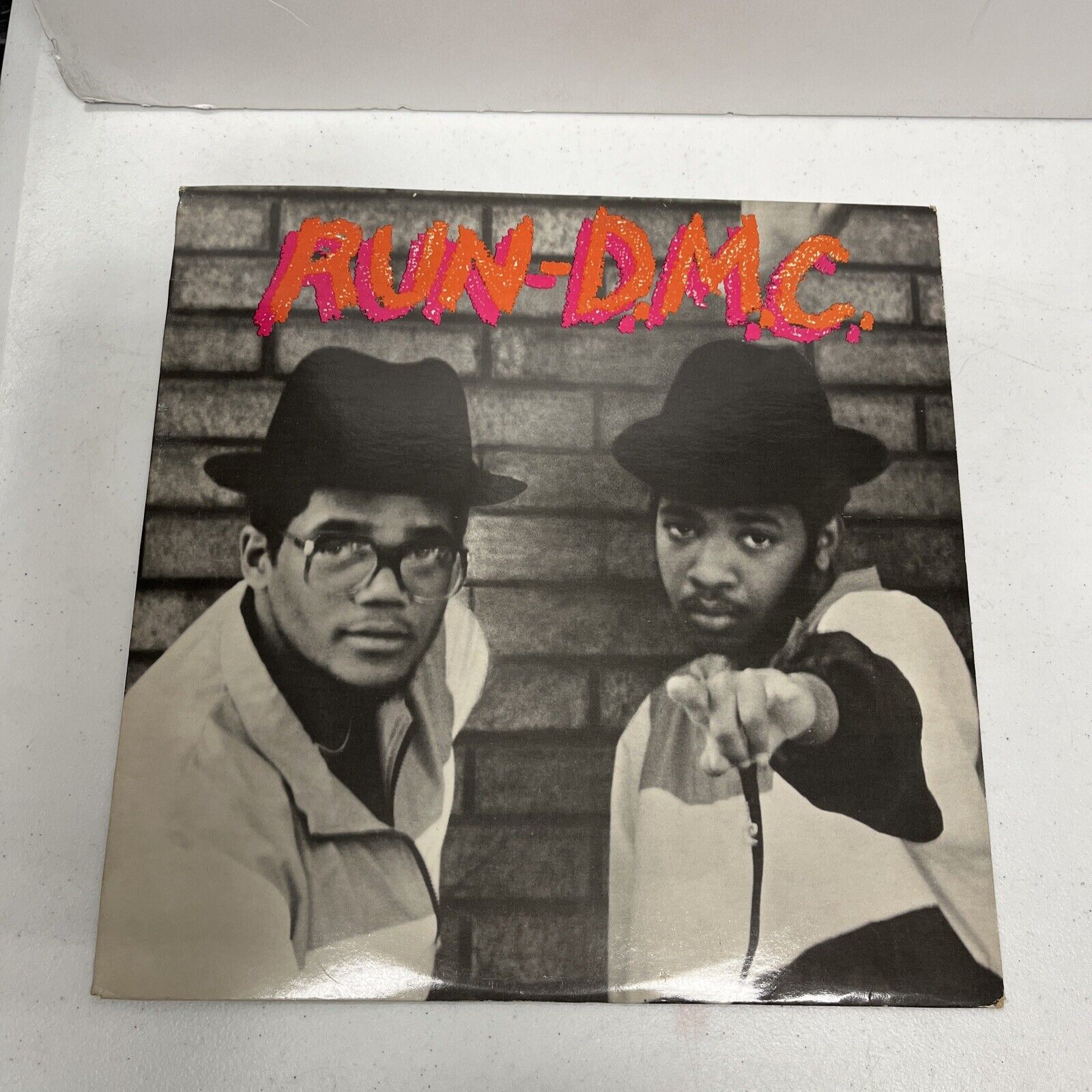 Run DMC Debut Record Vinyl LP 1984 Profile Records Pro-1202 Self Tilted Rap Hip