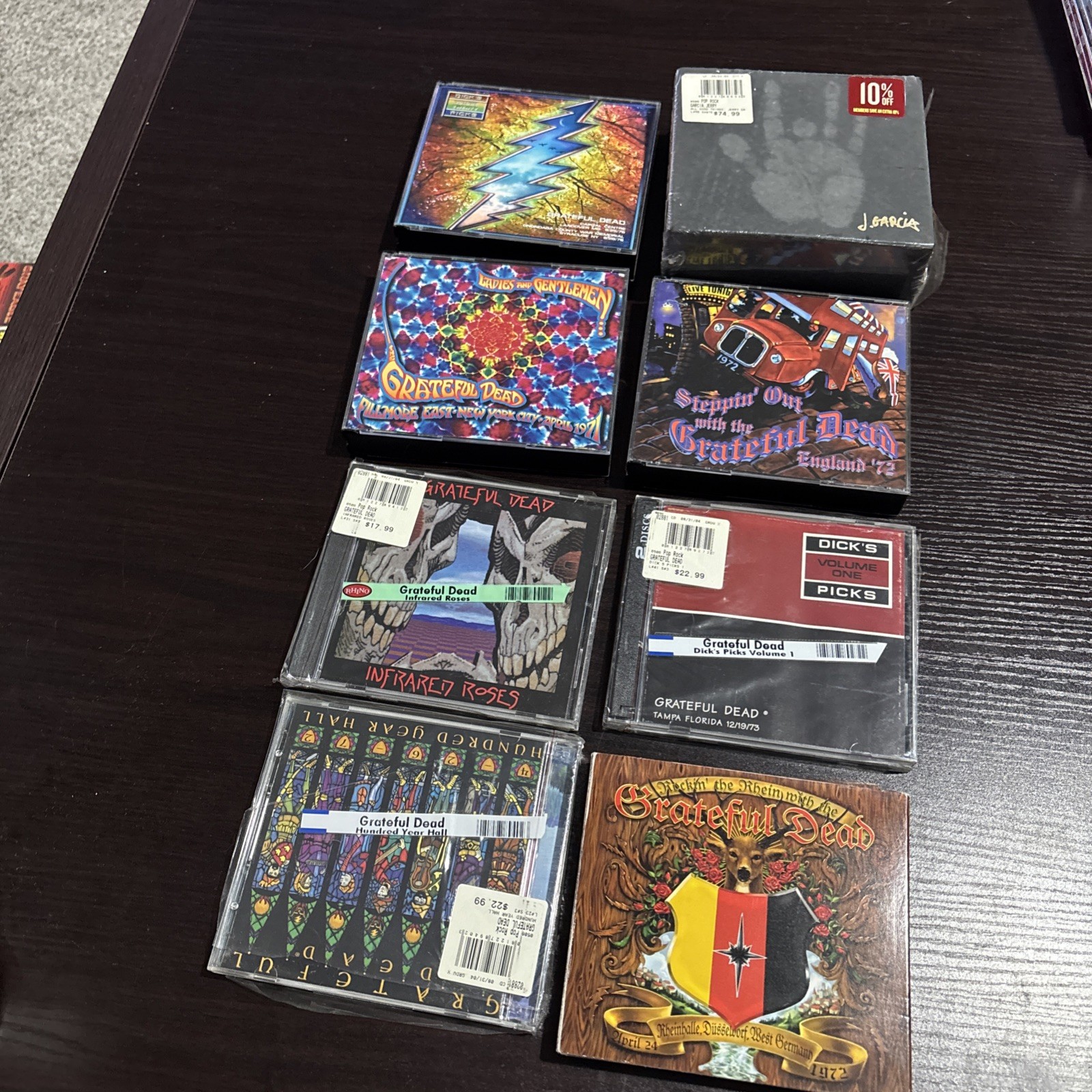 Lot Of 8 Grateful Dead CDs- Dick’s Pick’s-All Good Things Jerry Garcia Audio Etc