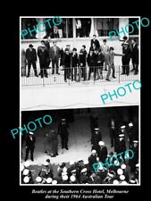 OLD POSTCARD SIZE PHOTO OF THE BEATLES 1964 AUSTRALIAN TOUR MELBOURNE HOTEL2 picture