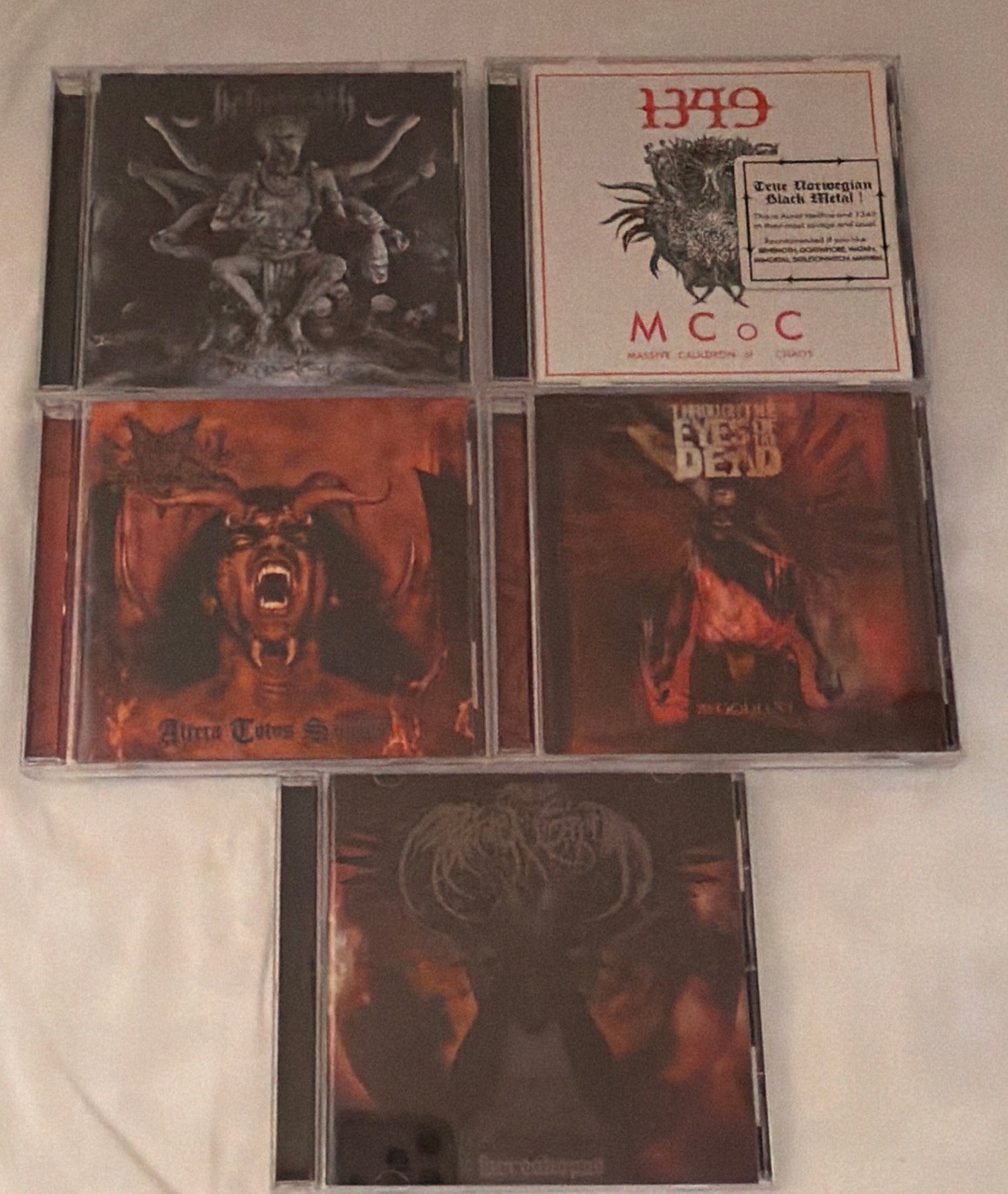 BehemothThe Apostasy 1349 Massive Cauldron of Chaos Dark Funeral Black Metal CDs