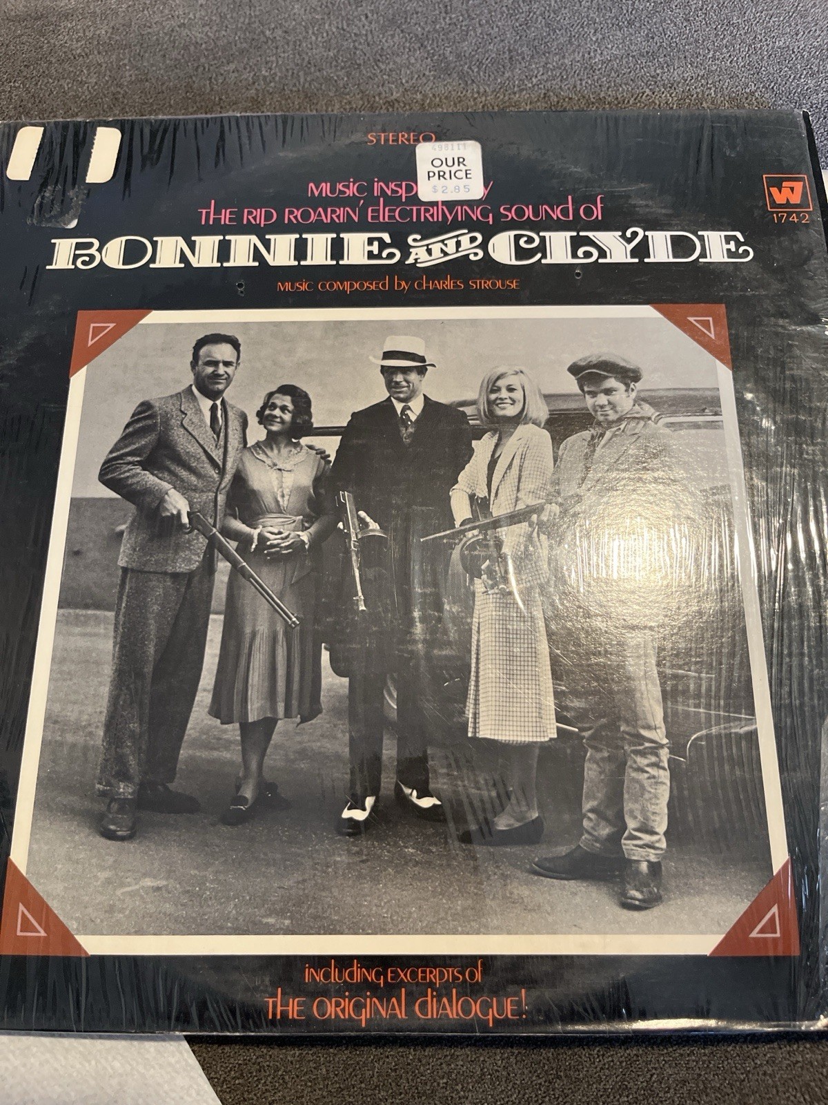 Bonnie And Clyde OST LP 1968 W7 Orig Shrink WS 1742 Charles Strouse EX