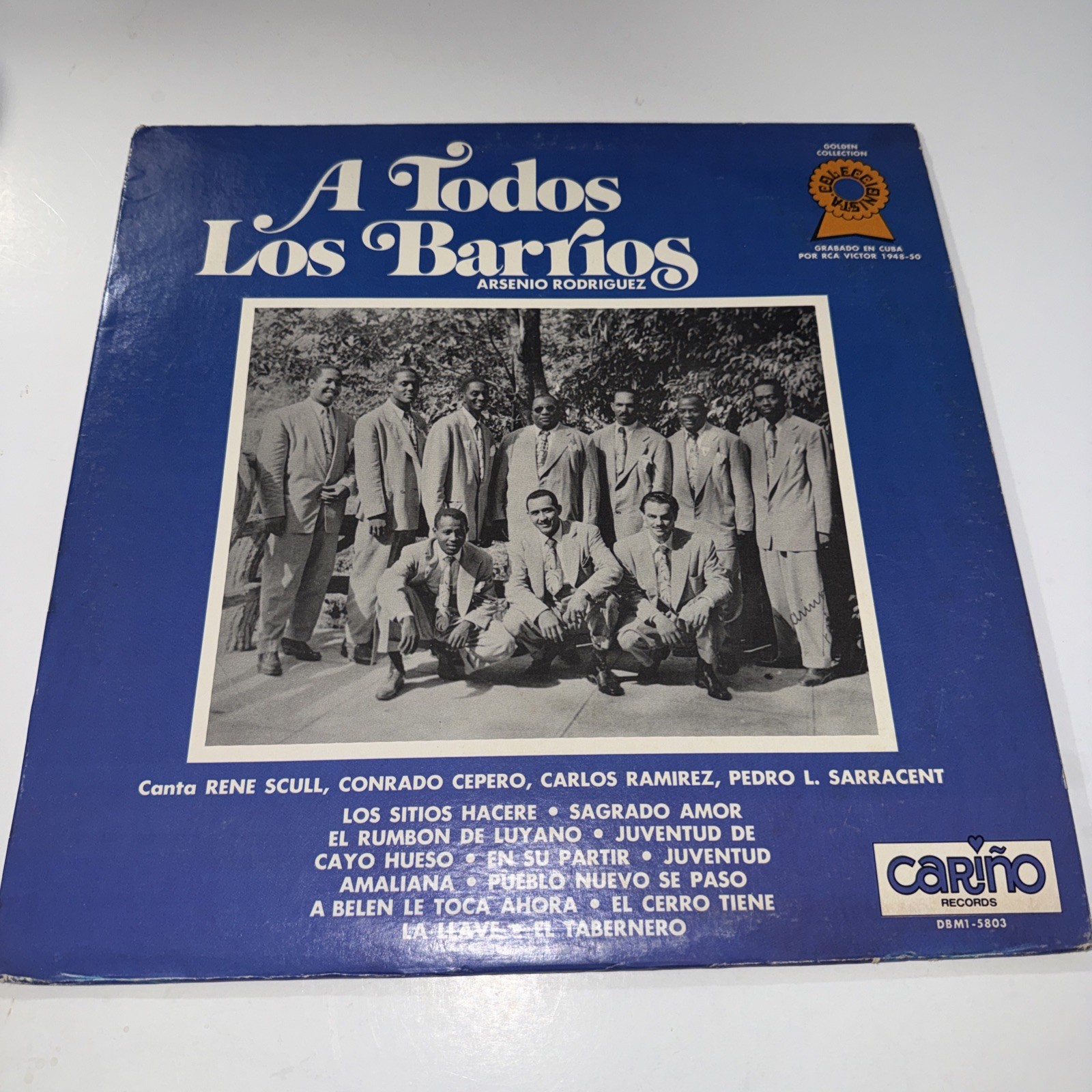 Arsenio Rodriguez - A Todos Los Barrios LP Carino 1974 Compilation Latin Vinyl